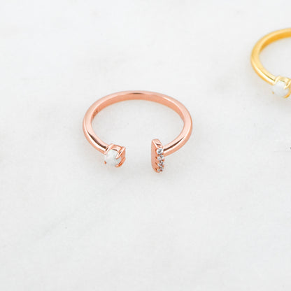 Open Cuff Opal Ring