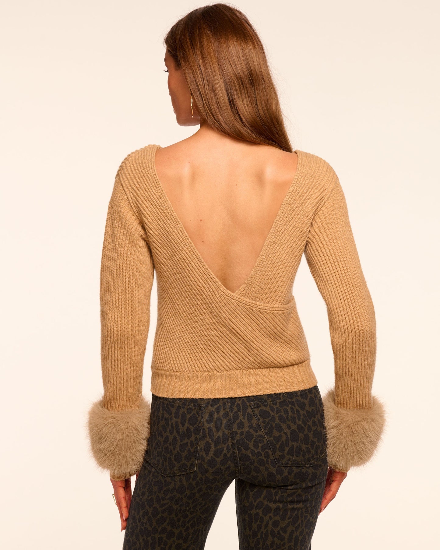 Lisa Wool Blend Sweater | CAMEL