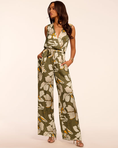 Hollie V-Neck Wide Leg Jumpsuit