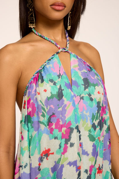 Harley Printed Halterneck Midi Dress