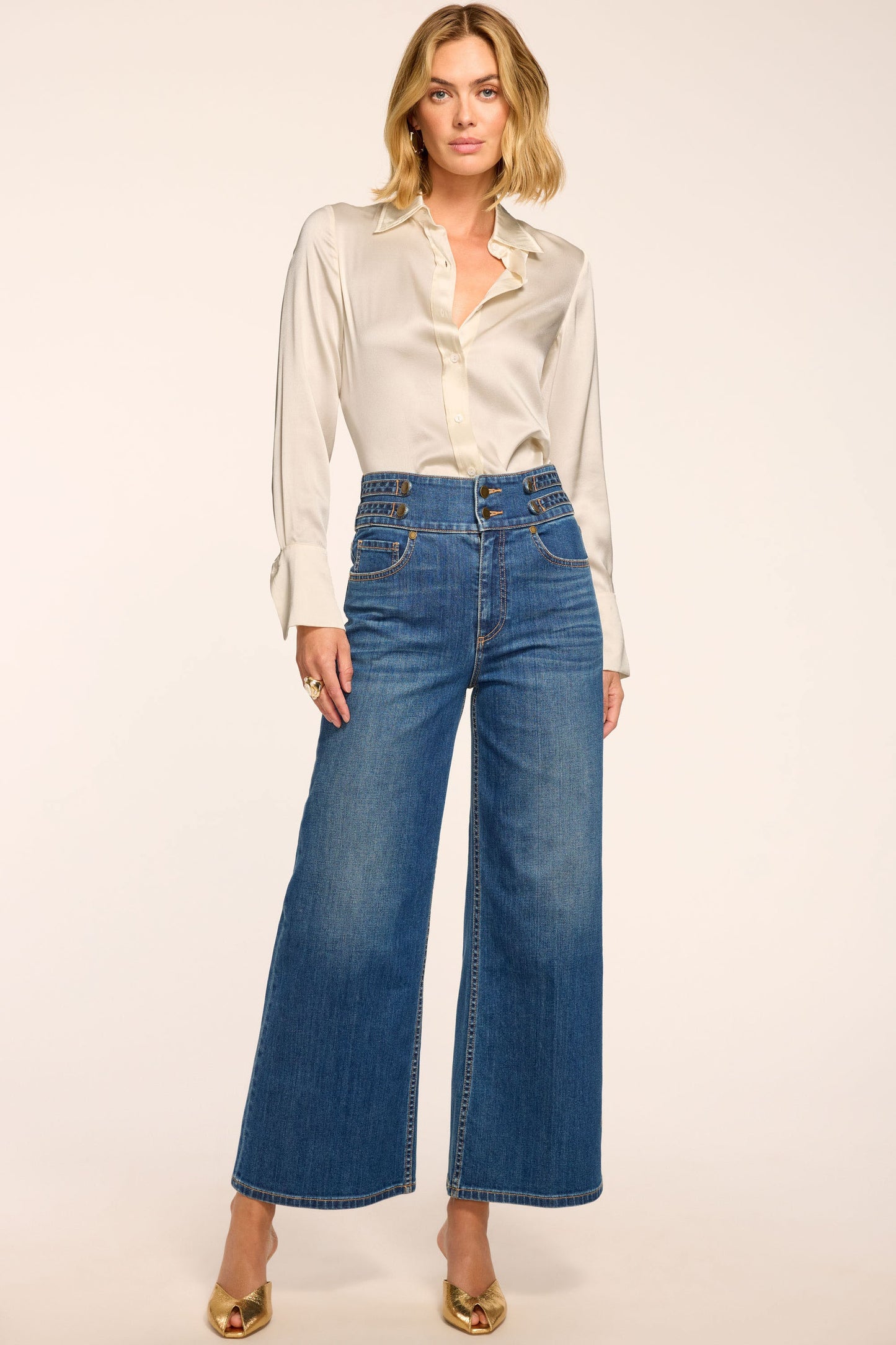 Liv Cropped Wide Leg Jean