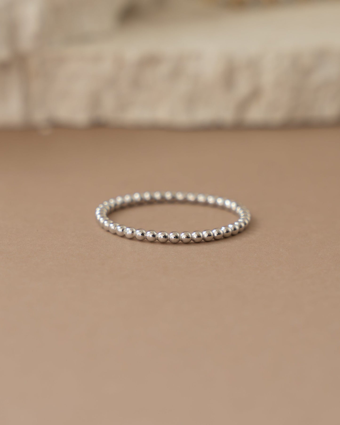 Plain Beaded Ring