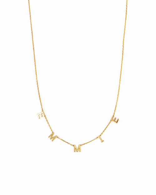Custom Letter Name Necklace