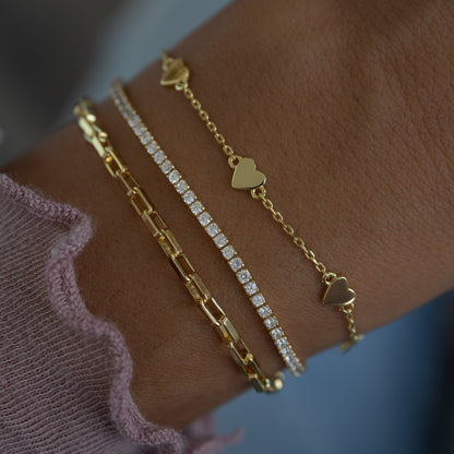 Heart Charm Bracelet