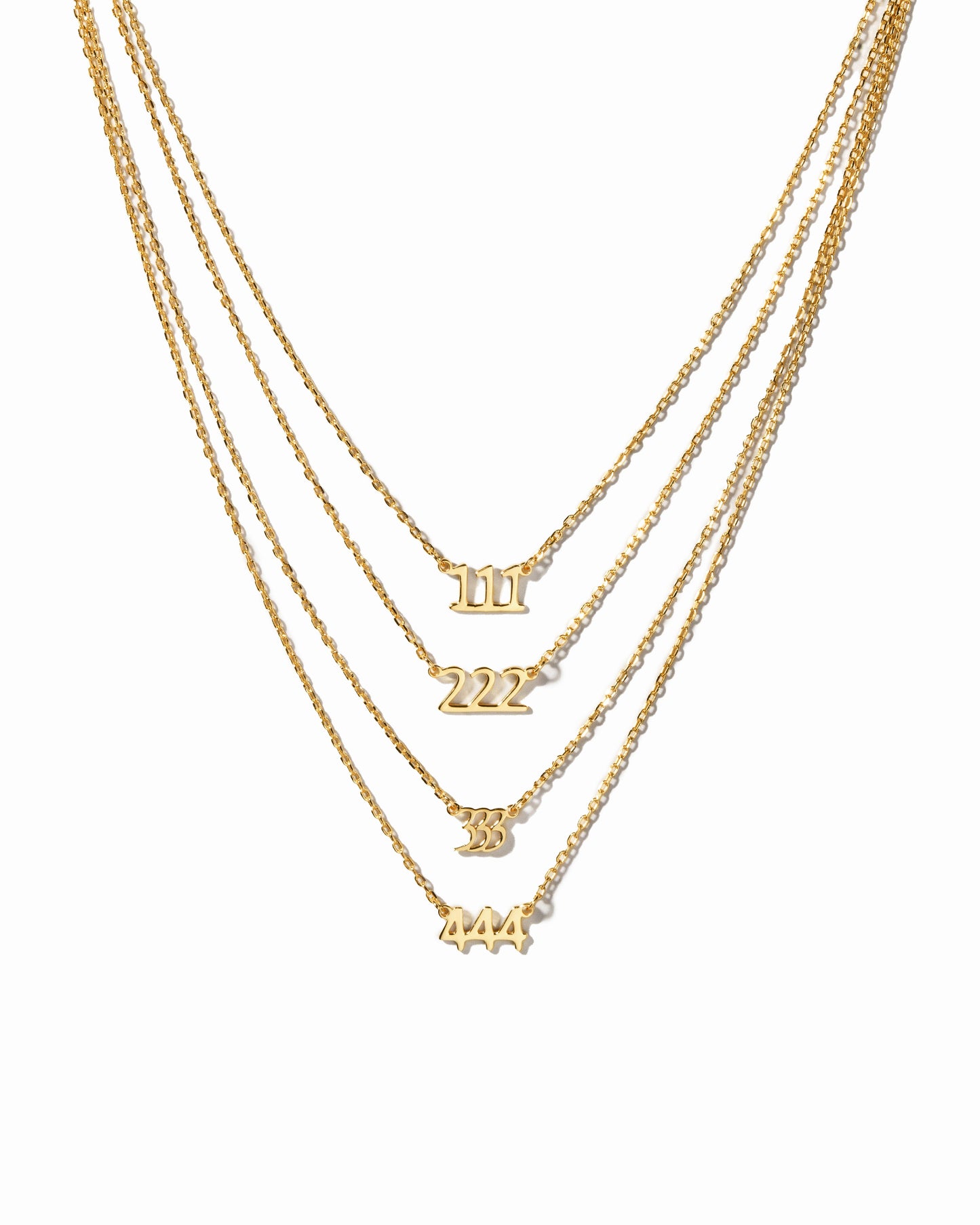 222 Ready to Ship Angel Number Necklace