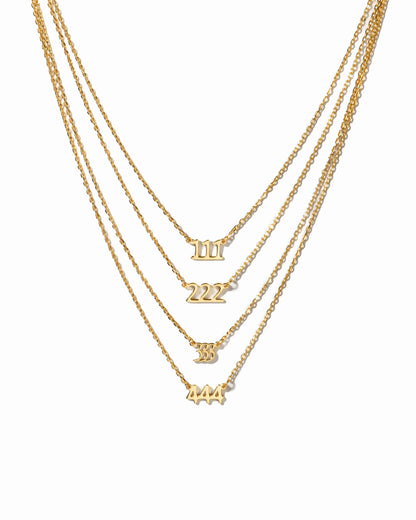 111 Ready to Ship Angel Number Necklace