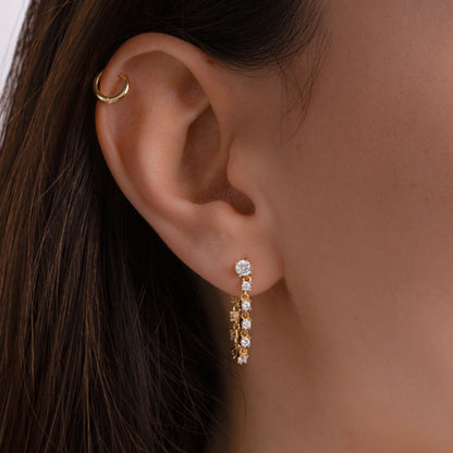 Tennis Chain Link Studs