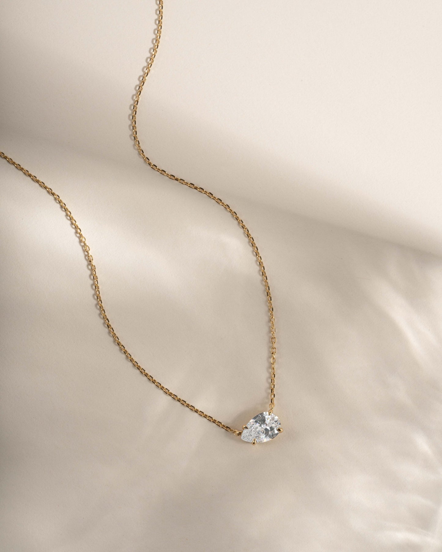 Sideways Pear Necklace