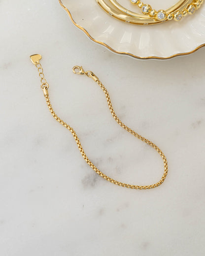 Rounded Box Chain Bracelet