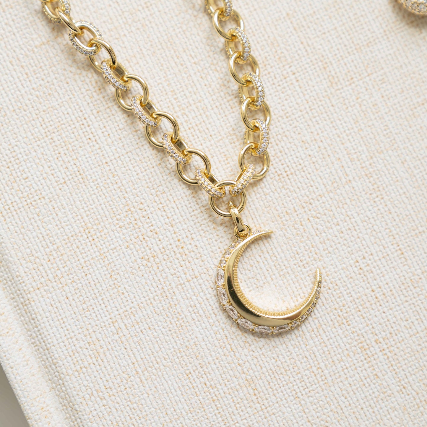 Moon Statement Necklace