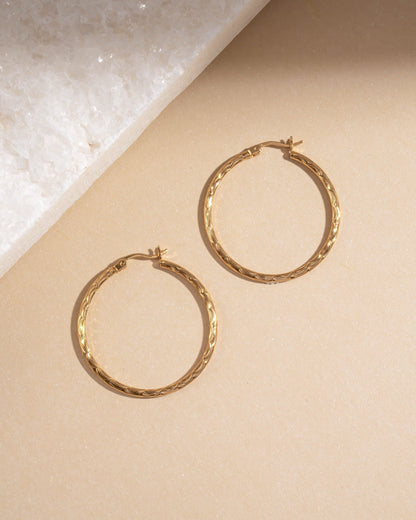 35mm Textured Hoops