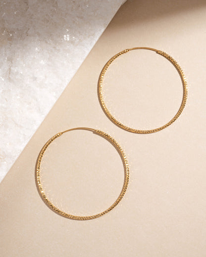53mm Diamond Cut Hoops