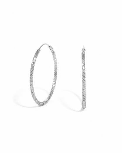 32mm Diamond Cut Hoops