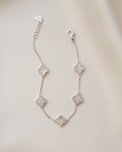 Mother of Pearl Clover Bracelet