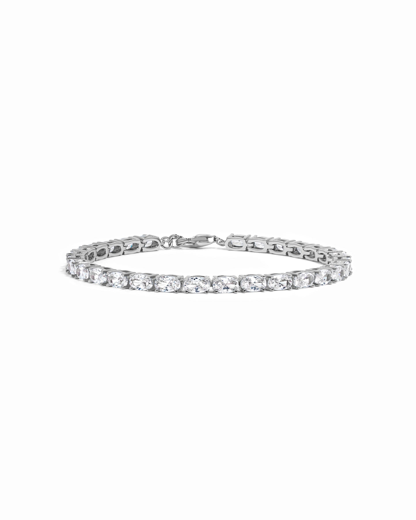 Oval Stone Tennis Bracelet