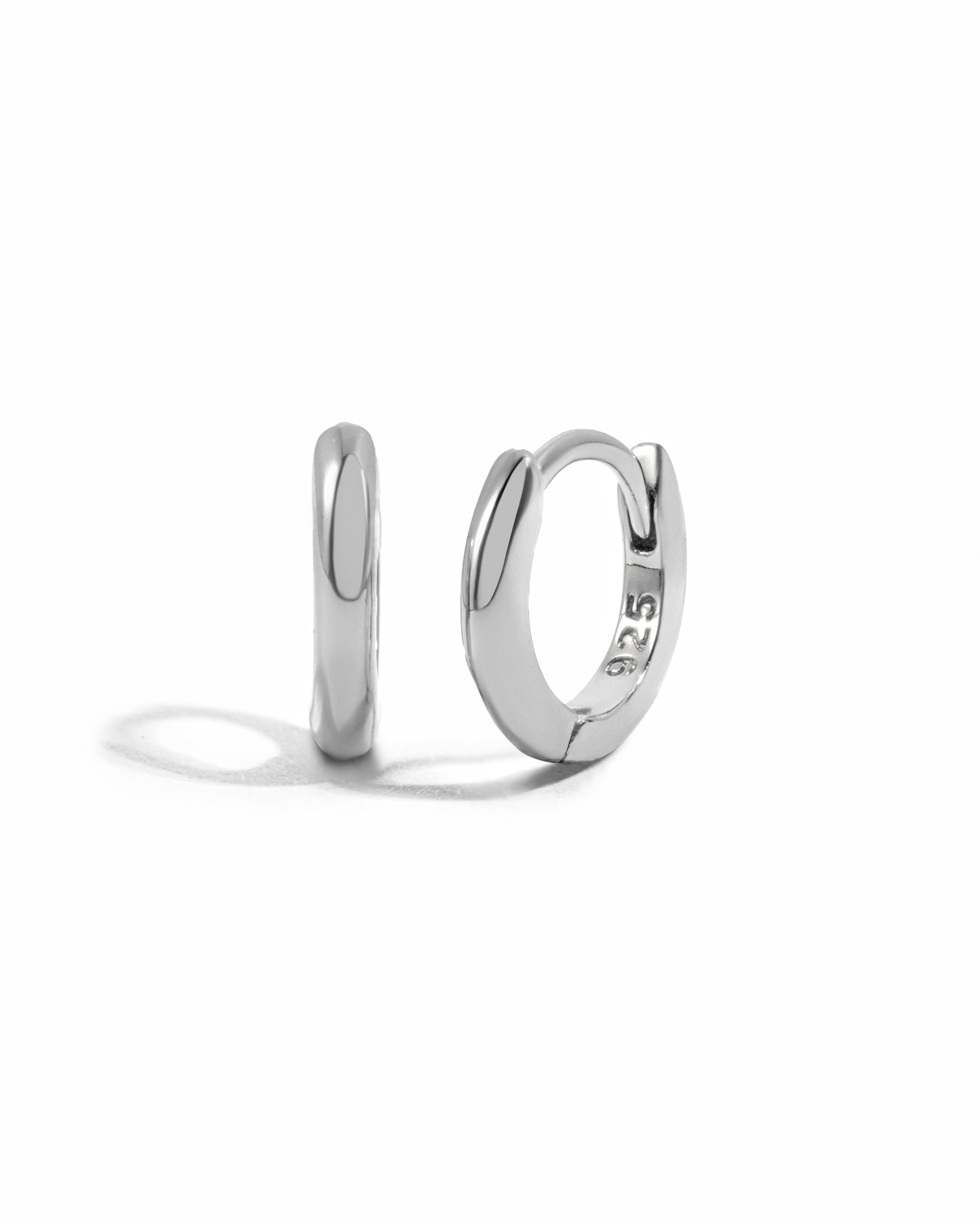 6mm Plain Huggie Hoops