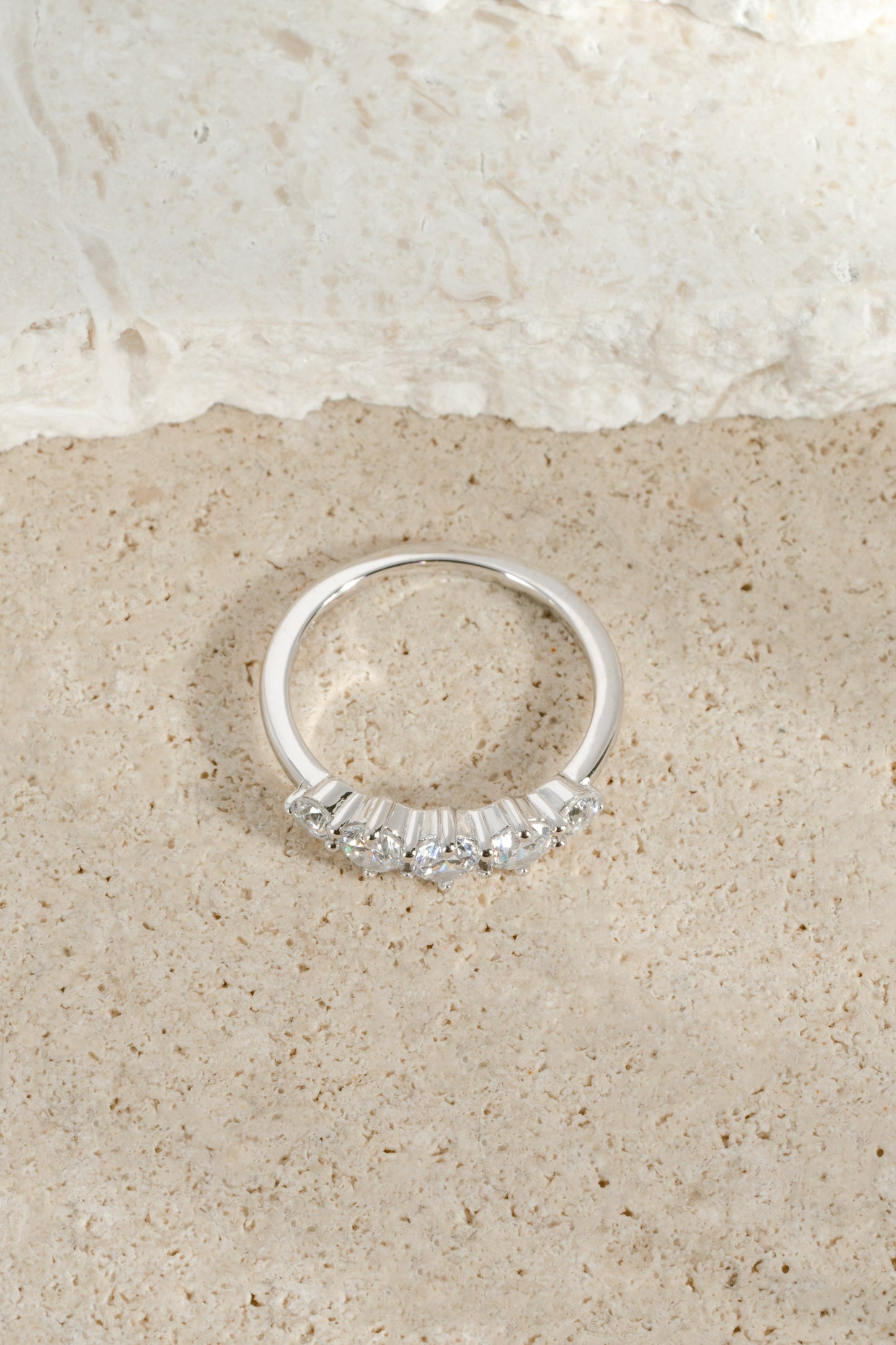 Graduated 5 Stone Ring