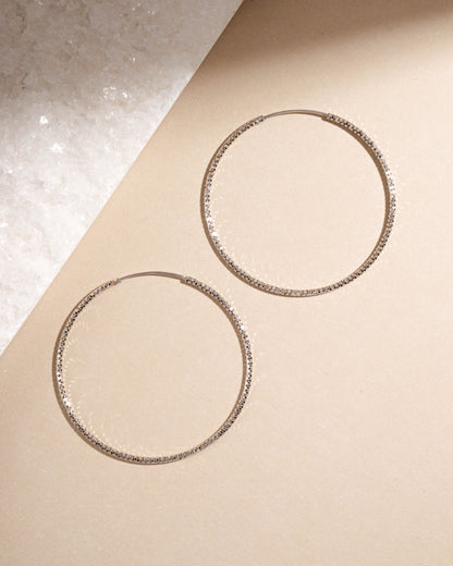 53mm Diamond Cut Hoops