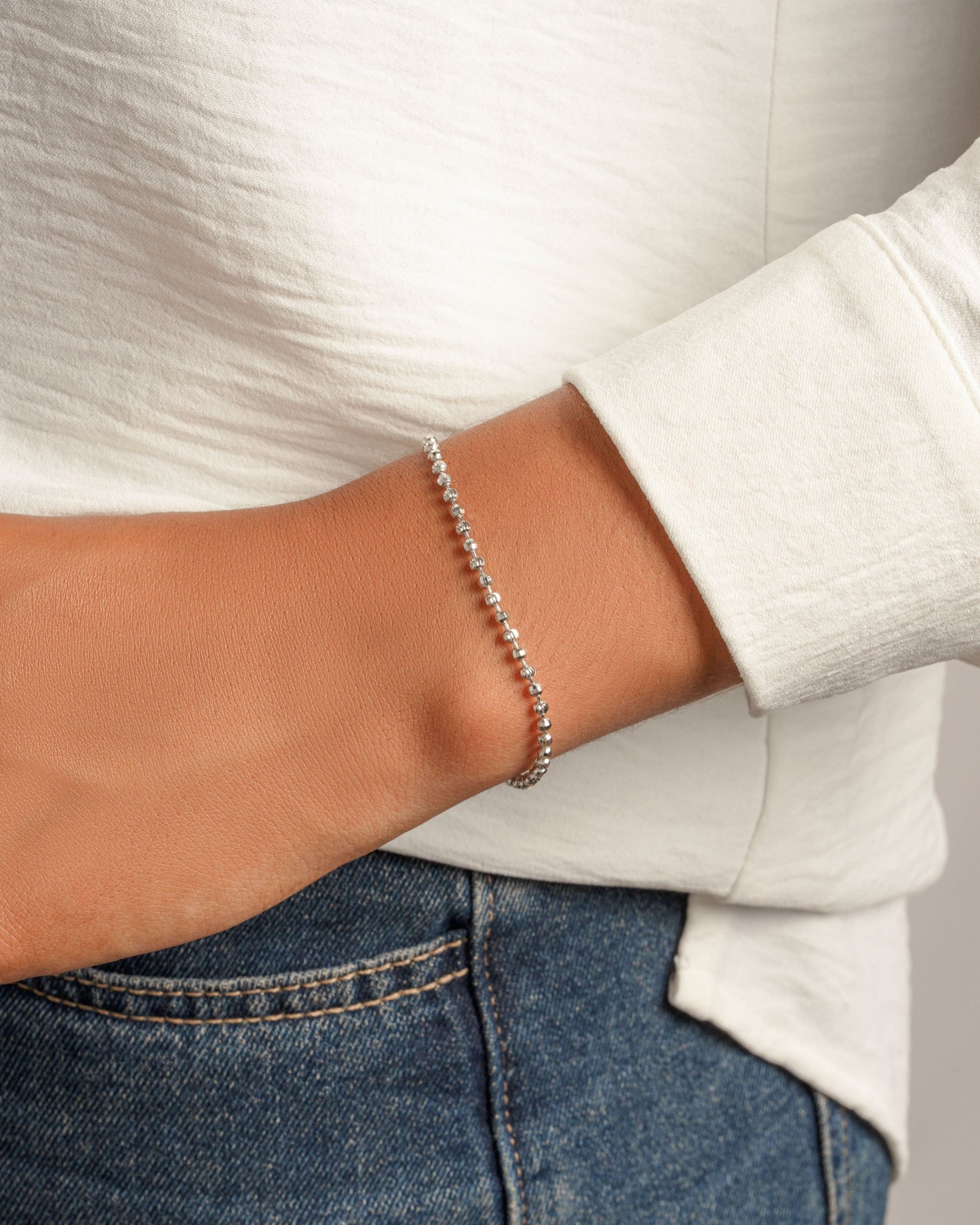 Diamond Cut Chain Bracelet