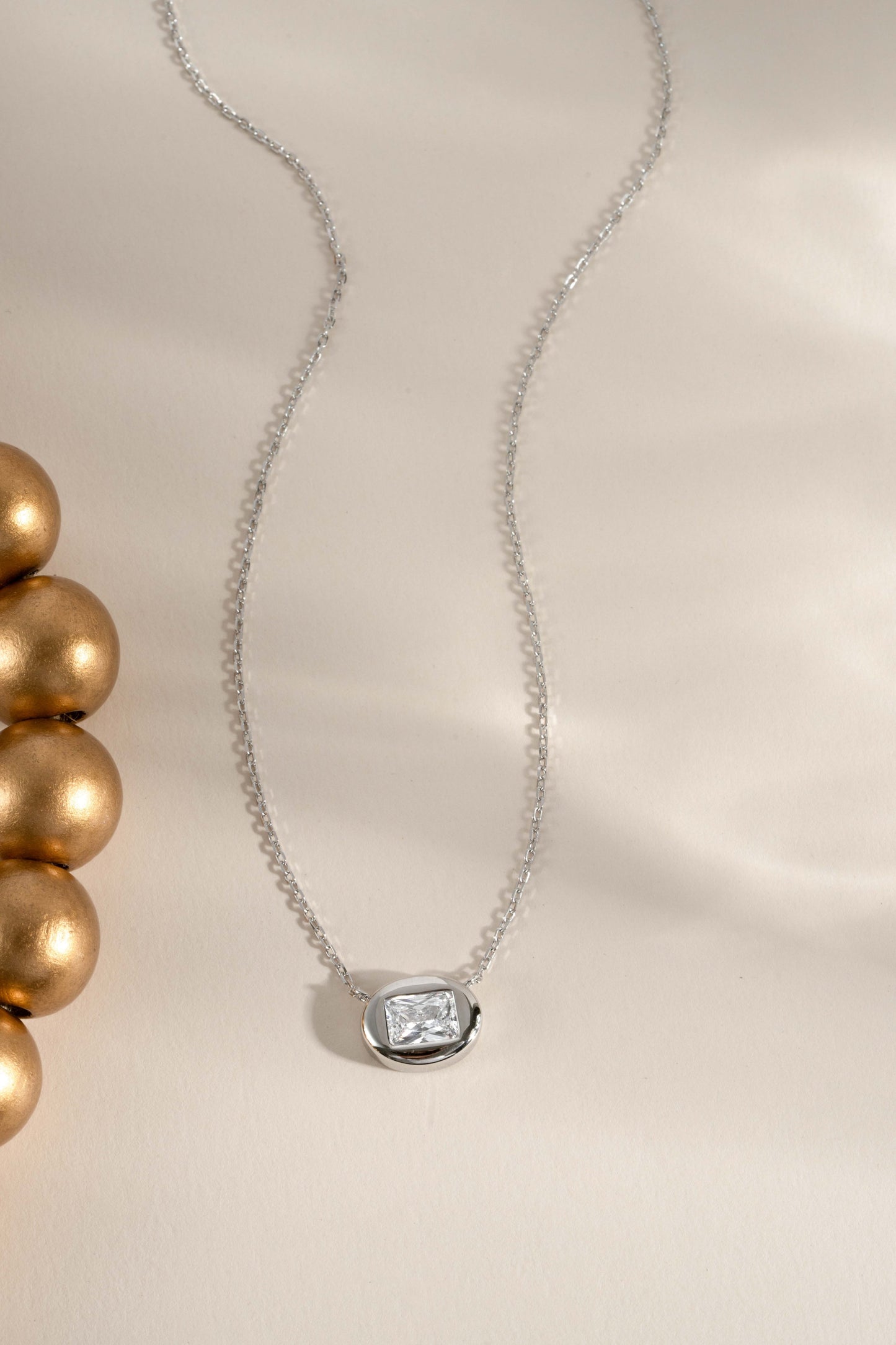 Valerie Bubble Bezel Necklace