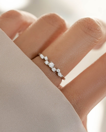 Diamond Cluster Ring