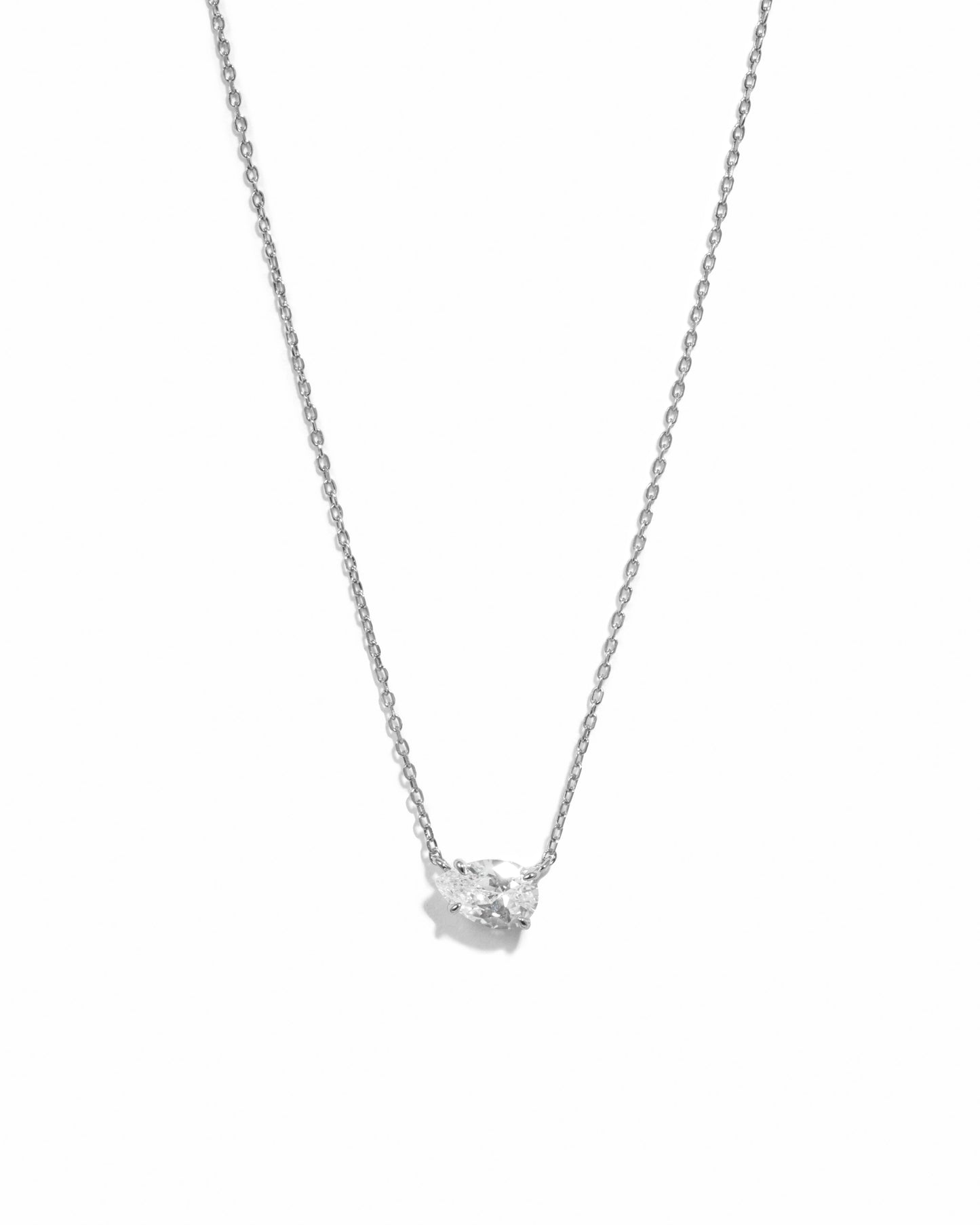 Sideways Pear Necklace