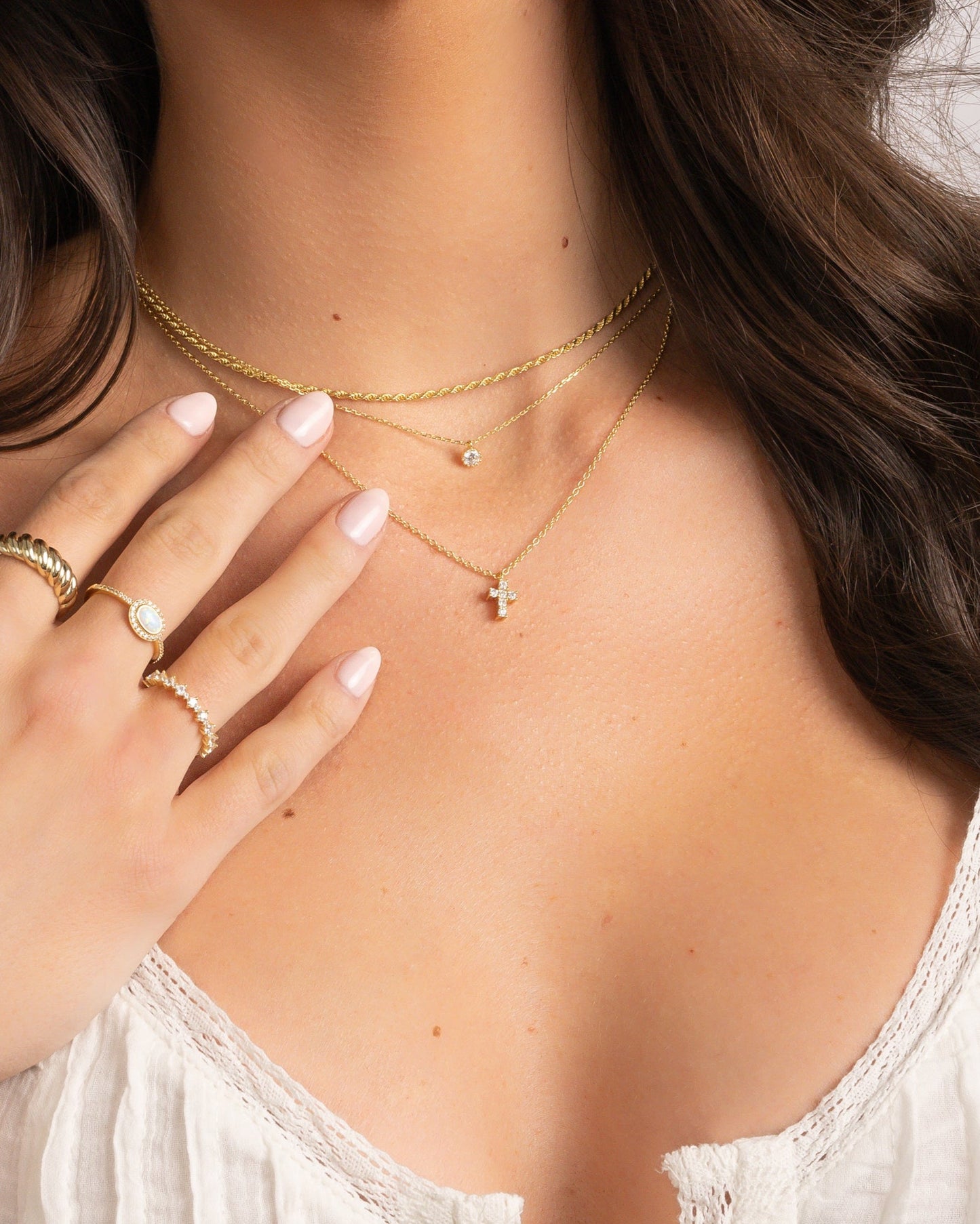 Tiny Cross Necklace