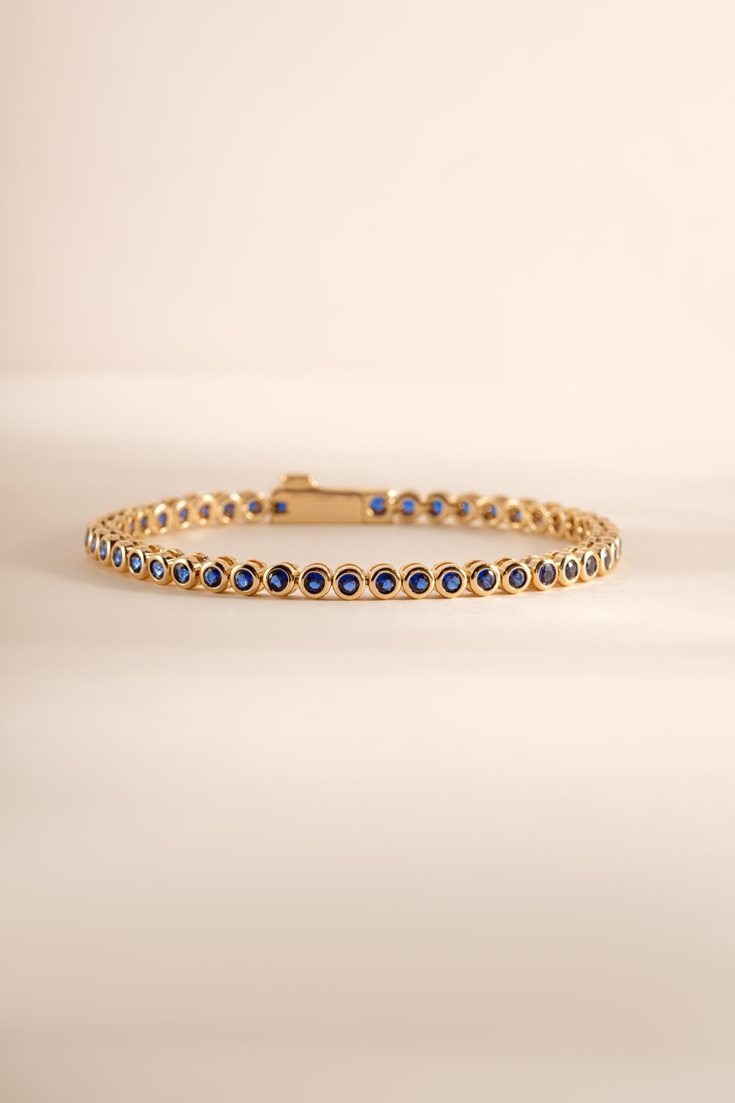 Sapphire Bezel Tennis Bracelet