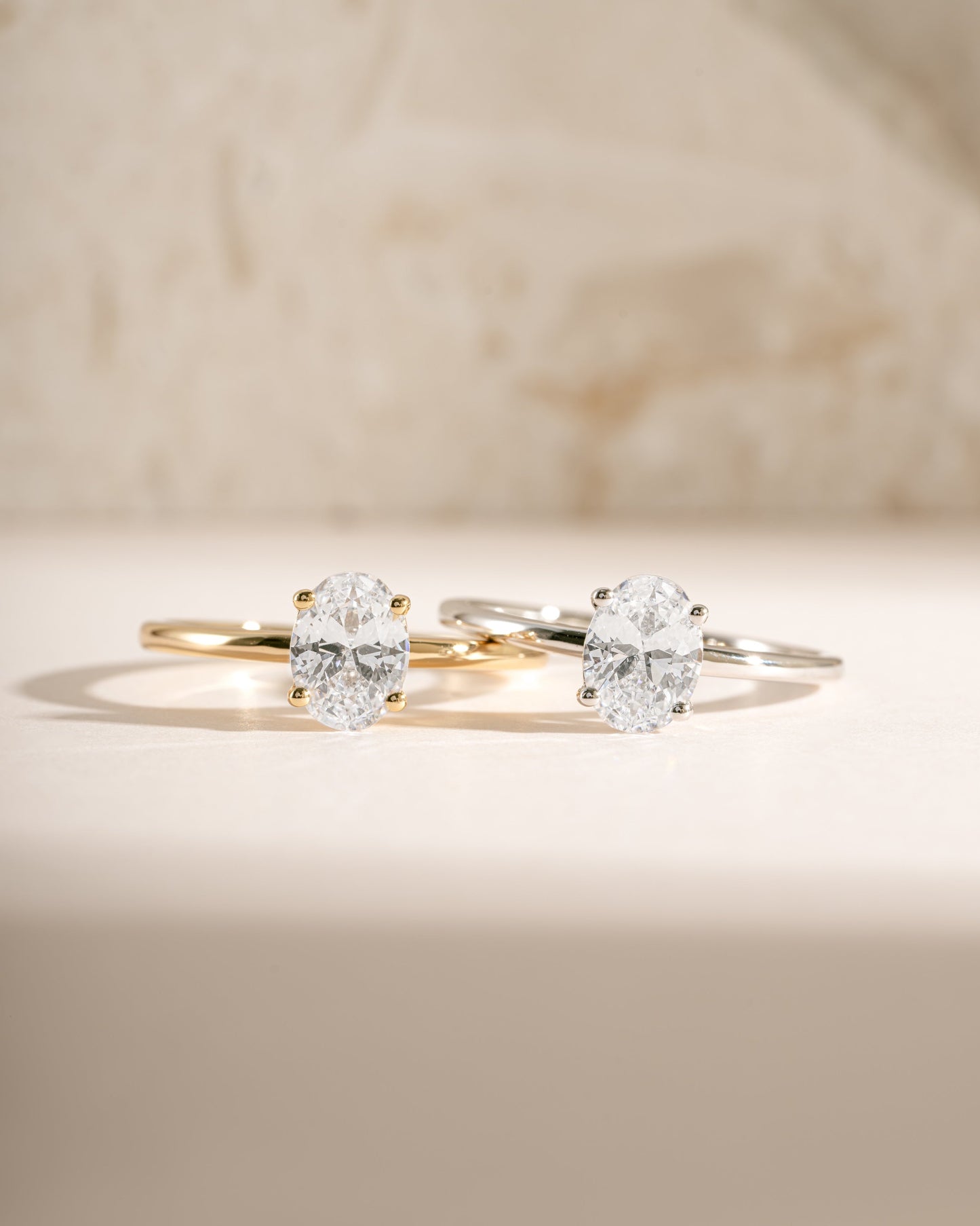 Solitaire Oval Ring