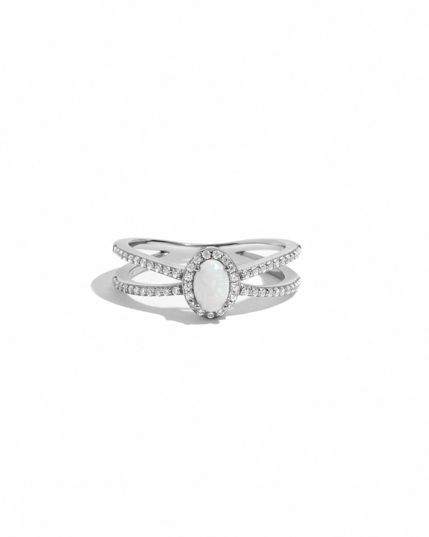 Split Shank Opal Ring
