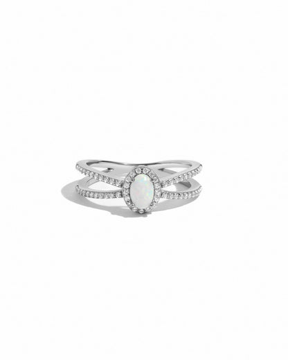 Split Shank Opal Ring