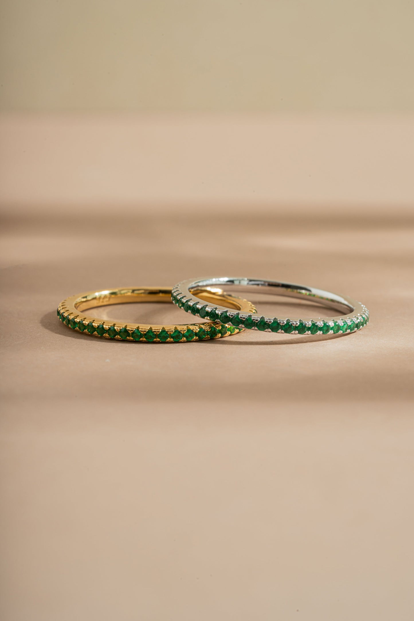 Emerald Birthstone Eternity Ring