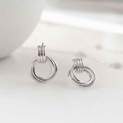 Knot Hoop Earrings