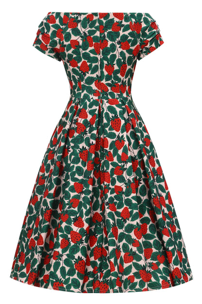 Lily Strawberry Farm Off Shoulder Dress