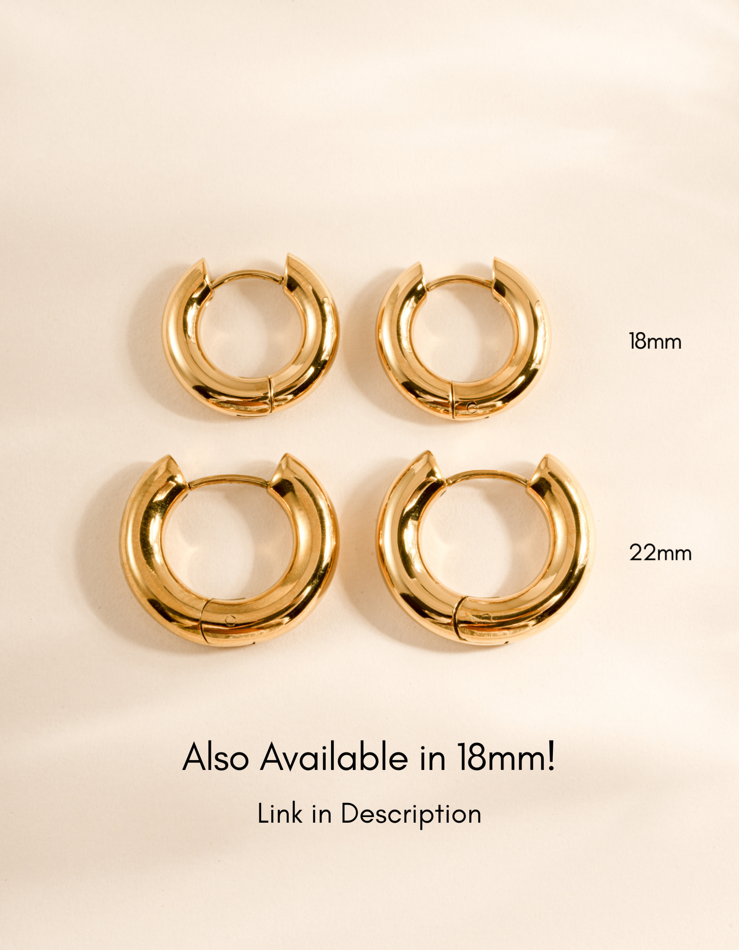 22mm Hazel Hoops