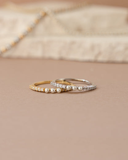 Three Pearl Ring