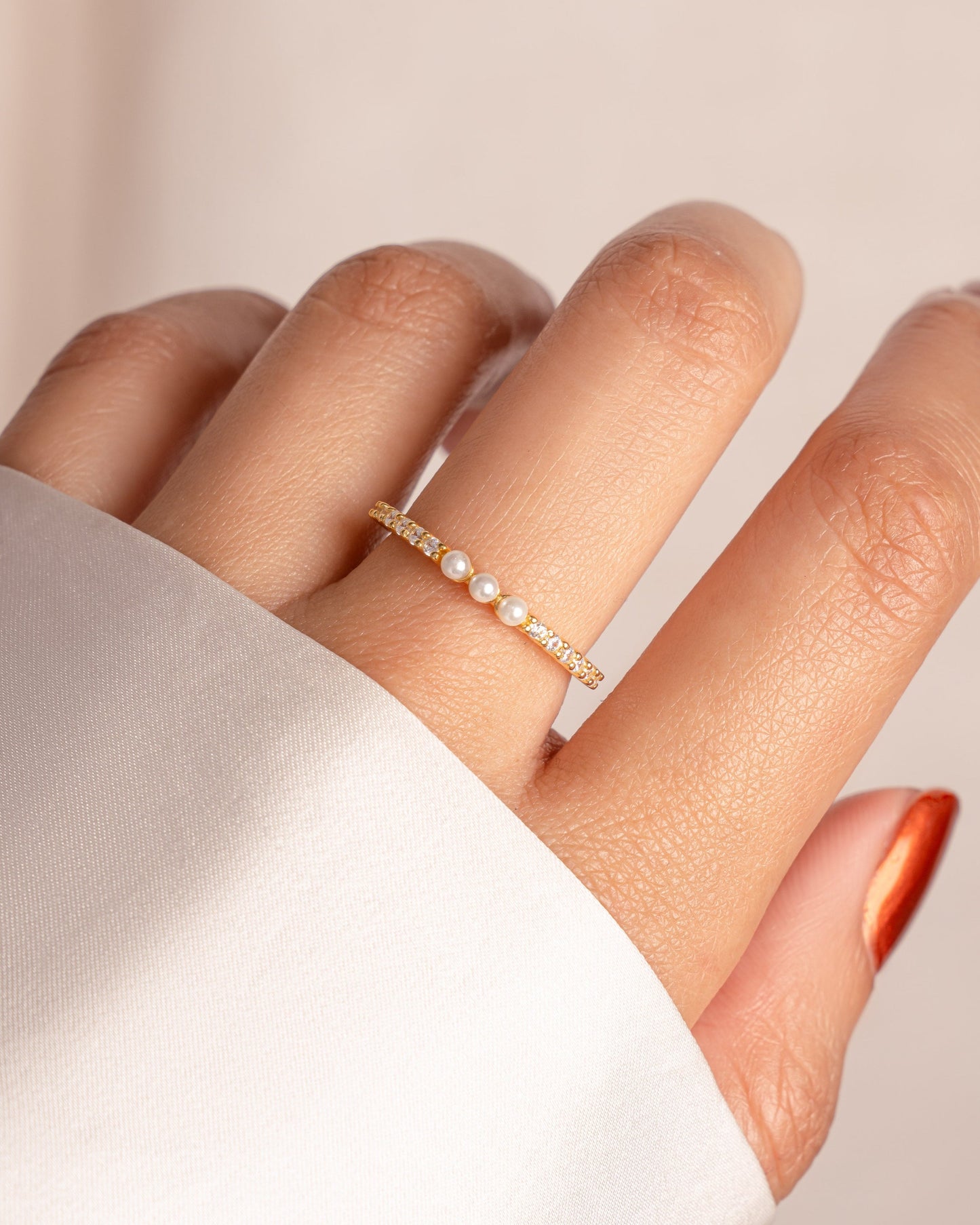 Three Pearl Ring