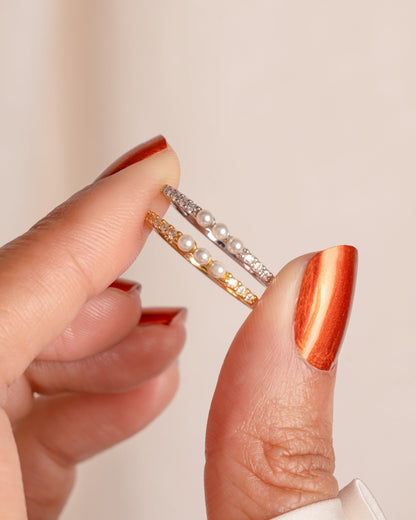 Three Pearl Ring