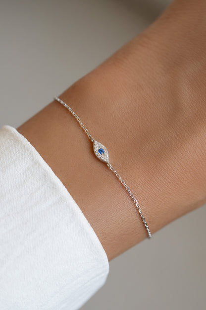 Tiny Evil Eye Bracelet