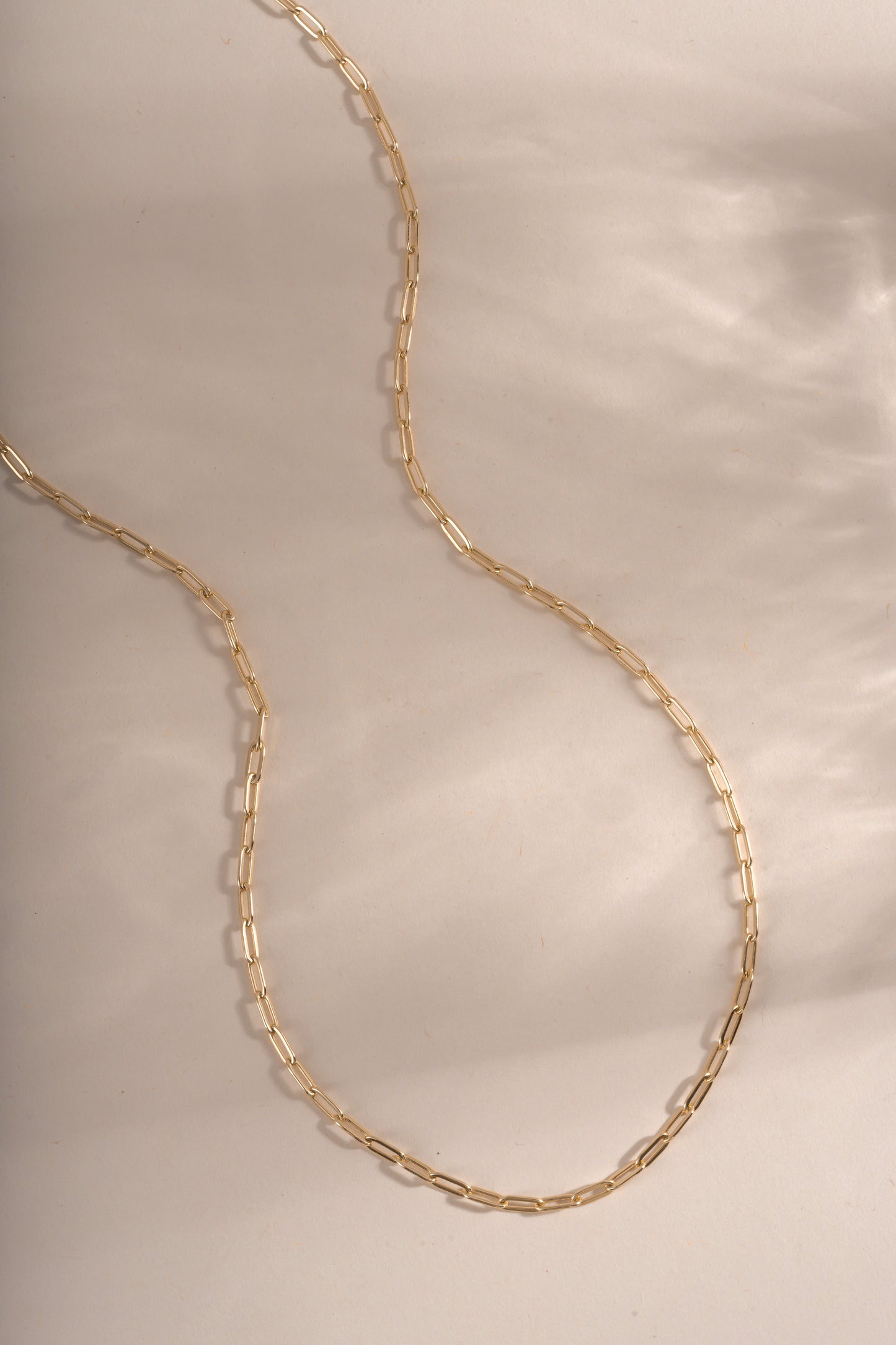 Tiny Link Paperclip Necklace