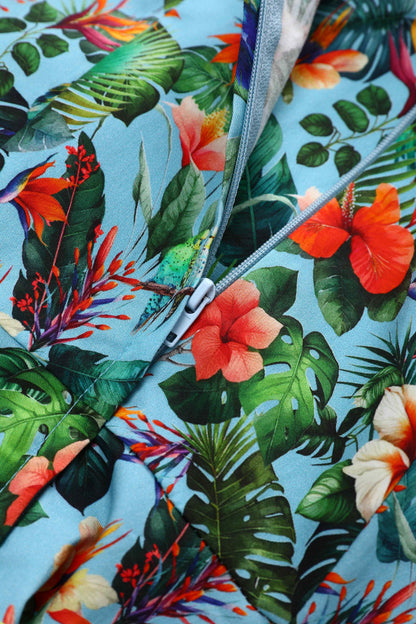 Daisy Tropical Parrot Halter Dress