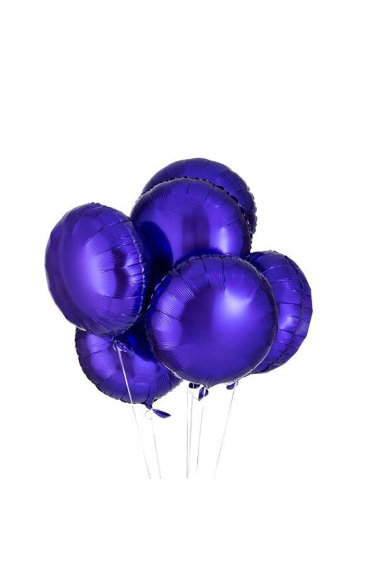 Round Purple Foil Balloon