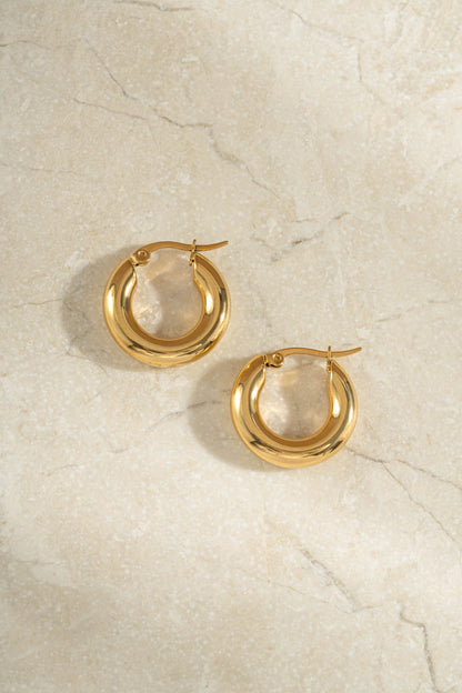 Paris 20mm Chunky Tube Hoops
