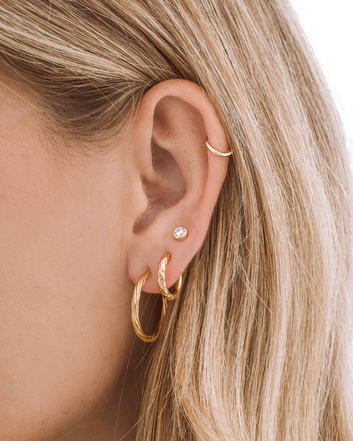 Ava Twisted Hoops